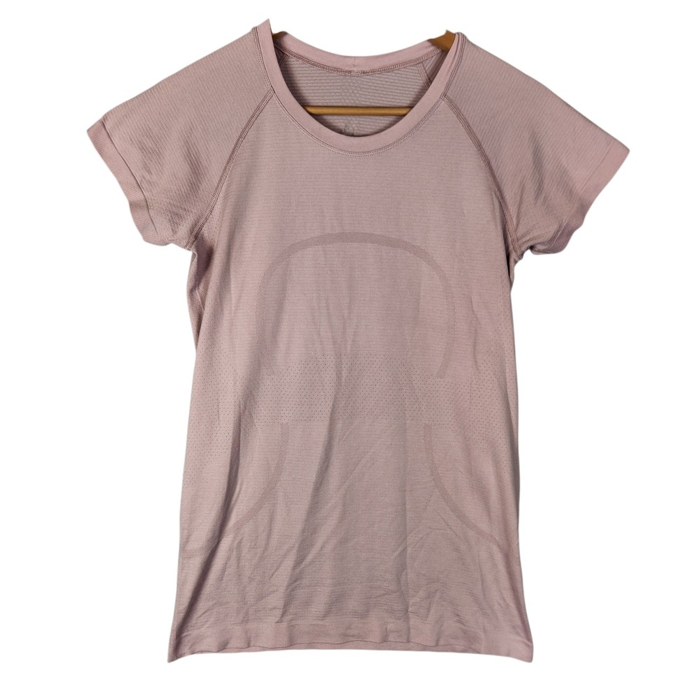 Lululemon Swiftly Tech Short Sleeve Top 8 Mauve Seamless Mesh Athletic